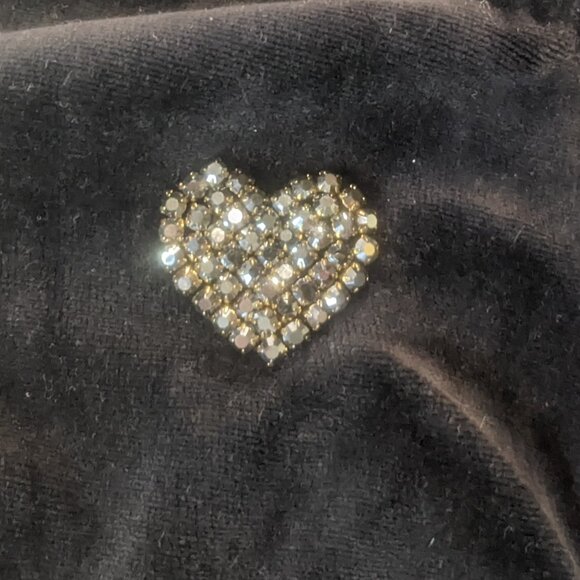 Twisted Heart Black Velour Zippered Jacket Size *Small - Picture 13 of 15